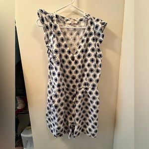 EUC Loft Button up Romper size 10